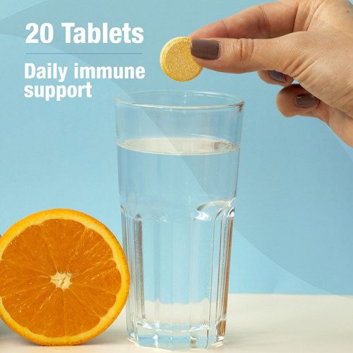 Orzax Vitamina C 1000 Mg Efervescente Sin Azúcar 20 Tabletas