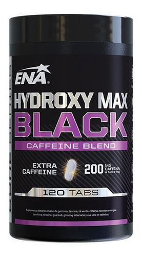 Hydroxy Max Black Ena Sport Quemador De Grasa X 120 Tabletas