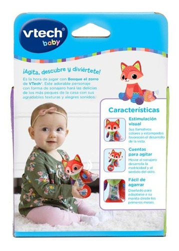 Imagen 3 de 6 de Sonajero Bosque El Zorro Vtech Primera Infancia
