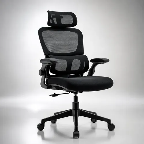 Cadeira Lombar Ergonômica Escritório Apoio Mesh Suporte Cor - R$ 264,9