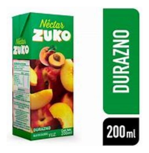 Jugo Zuko Néctar Naranja Bombillin De 6 Unidades