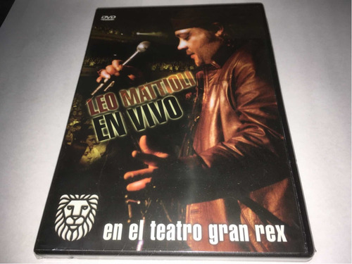 Leo Mattioli En Vivo En El Teatro Gran Rex Dvd Nuevo Cer