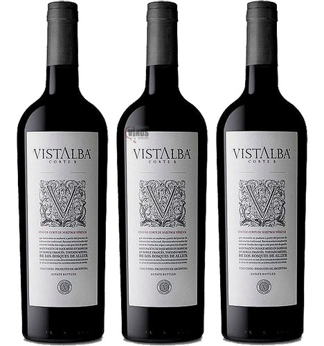 Vino Vistalba Corte B - Bodega Vistalba Pack X3 Unidades