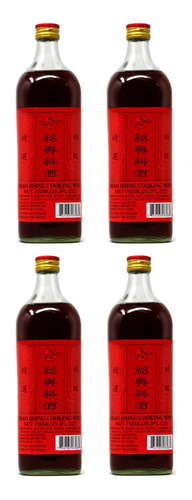 Shaohsing Rice Cooking Wine China Qian Hu 4 Pack X 750ml