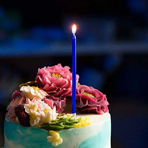 Xnova - Velas Largas Y Finas Para Pastel De Cumpleaños, Colo