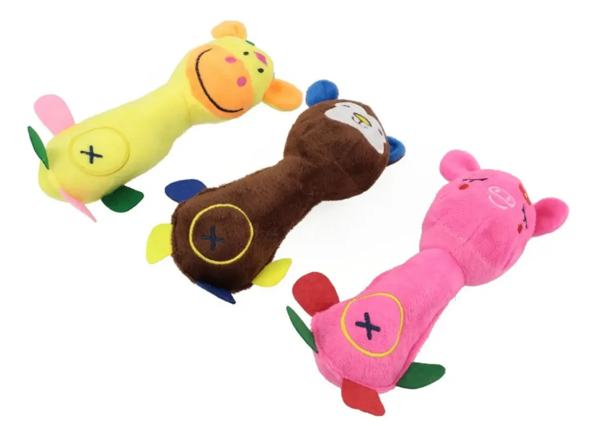 Pelúcia Animais Pescoço Longo 23cm Cão Gato Lovely Vibe