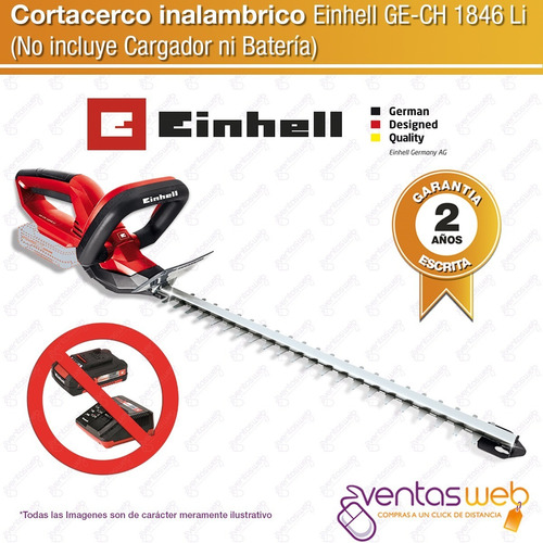 Imagen 2 de 6 de Corta Cerco Podador Inalambrico 18v Cortacerco Einhell Solo