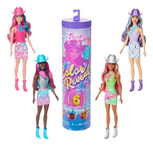 Muñeca Barbie Color Reveal 6 Sorpresas Serie Disco Star