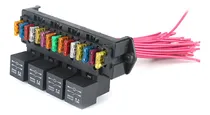 Comprar Caja De Fusibles Coche 12v 15 Vías Bloque Fusibles Multi-cir