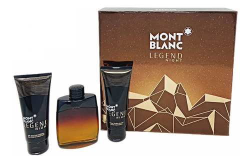 Mont Blanc Legend Night Set 3 Pz Para Hombre