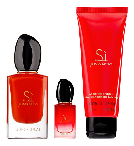 Imagen 2 de 7 de Giorgio Armani Sí Passione Edp 50+7ml+ Body Lotion Original