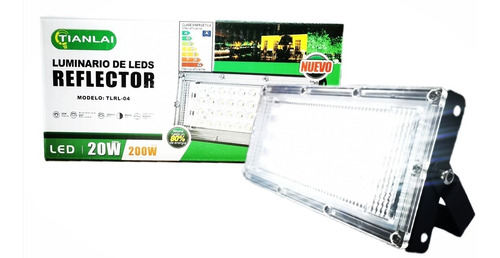 Reflector Led, 20w 200w Luz Blanca, Interperie, Alto Brillo