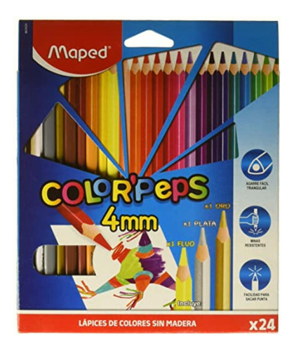Maped Color´peps Lapices De Colores, Triangulares,
