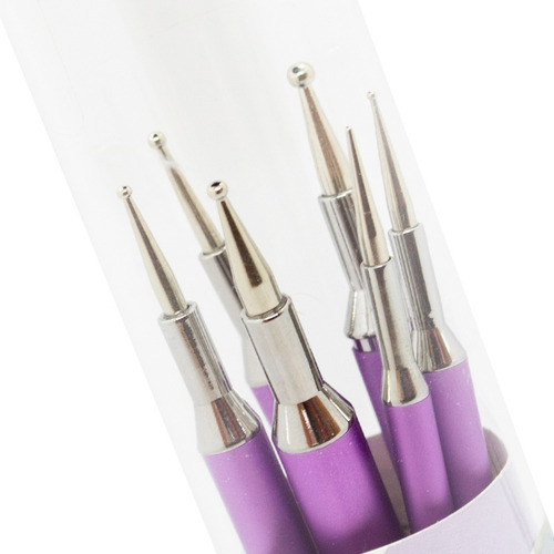 Ezflow Duo Tools Kit Decoración Uñas Dooting Curva Nail Art