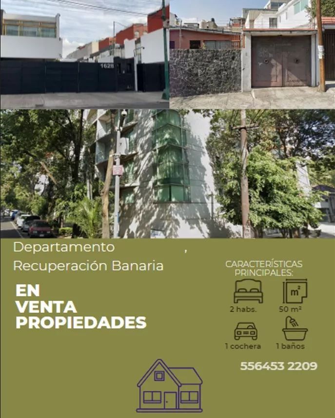 Vvl Departamento En Venta Cerca De Rio Churubusco