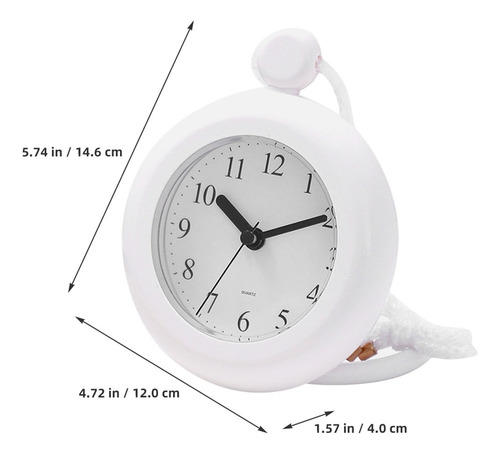Reloj De Pared Digital Para Ducha, Impermeable, Con Cordón..