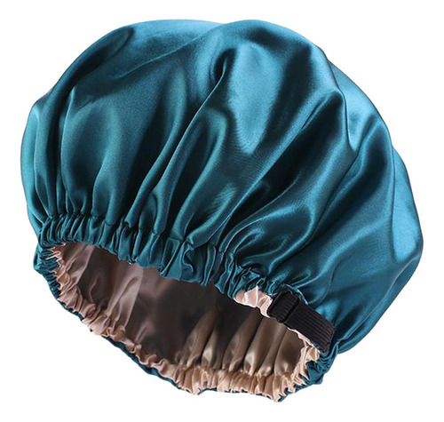 Gorro Satinado Para Dormir, Doble Capa, Reversible, Ajustabl