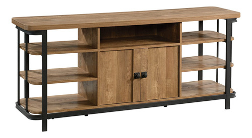 Sauder Station House - Credenza De Tv De Madera Y Metal Con