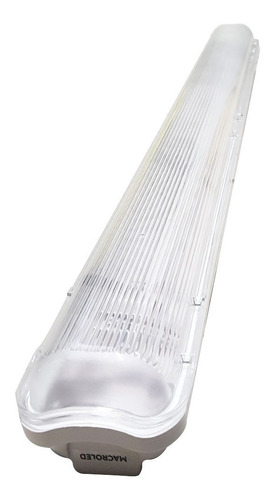 Portatubo Estanco 60cm Para 1 Tubo Led Ip65 Macroled