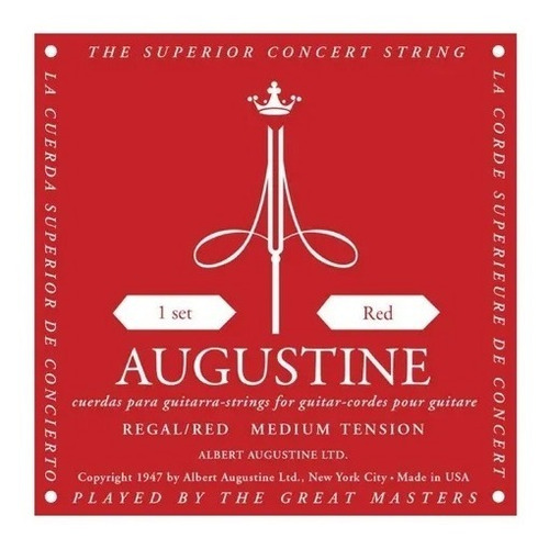 Cuerdas De Guitarra Clásica Augustine Classic/red  