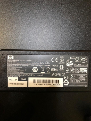 Fonte Carregador Para Notebook Hp Ppp009l