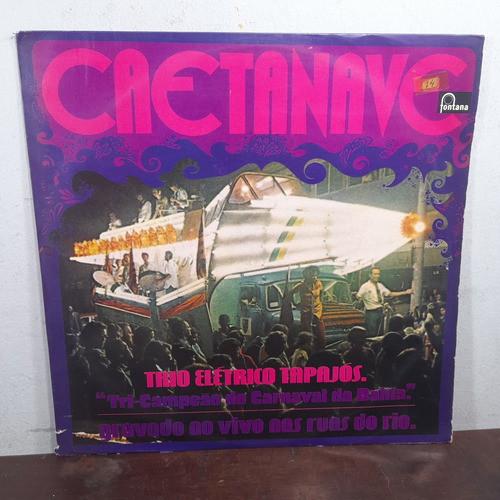 Imagem 1 de 6 de Vinil Lp Caetanave Trio Elétrico Tapajós 1972 Bom Estado