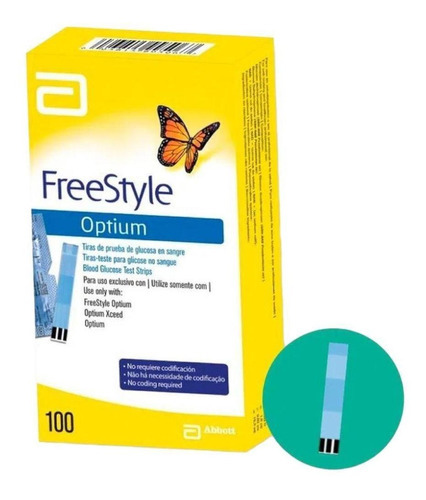 1 Caja De 100 Tiras Freestyle Optium