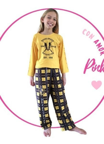 Hufflepuff Harry Potter - Pijama Largo Sublimado