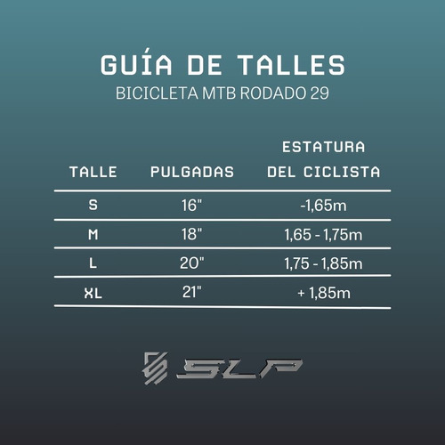 Bicicleta Mtb Slp 50 Pro R29 Shimano 24v Freno Disco Color Naranja Tamaño del cuadro L