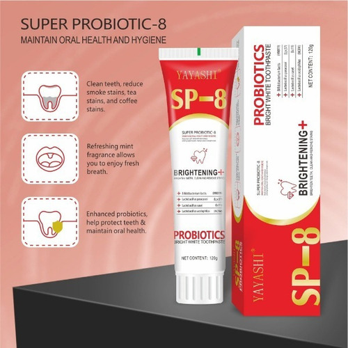 Pasta Dental Blanqueadora Genérica Sp-8 Crema, 2 Unidades