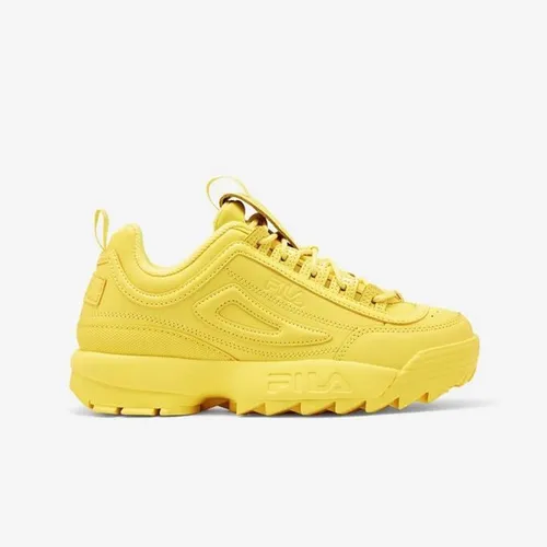 Tenis fila amarillos 80 cheap