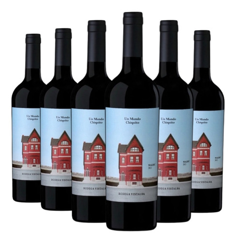 Vino Un Mundo Chiquito Malbec Caja X 6 X 750ml. - Vistalba