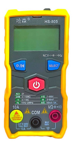 Tester Multímetro Digital Autorango Hs805