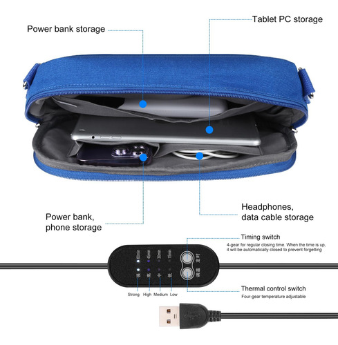 Bolsa De Almacenamiento Pequeña Para Calentador De Azul