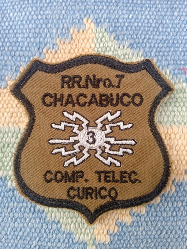 Escarapela Militar Ejército De Chile. R R N* 7 Chacabuco 