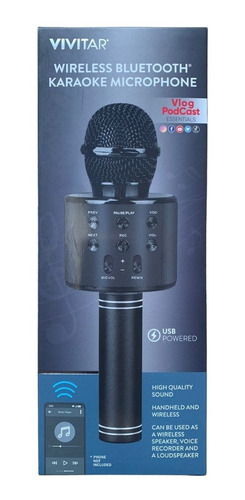 Imagen 4 de 5 de Micrófono Vivmic303 Inalámbrico Para Karaoke