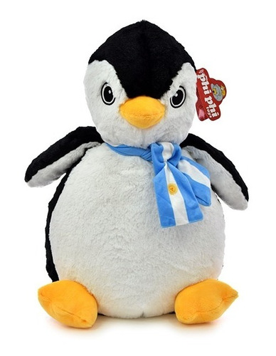 Peluche Pingüino Con Bufanda Argentina - Orig. Phi Phi Toys 