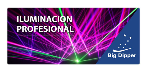 Laser B10rgb Big Dipper 3 Salidas Rojo Verde Azul 270mw Dmx Auto Audio Master Slave Audiorritmico Automático Y Strobo.