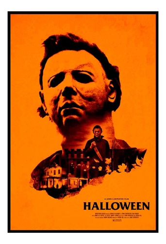 Cuadro Poster Premium 33x48cm Ilustracion Terror Halloween