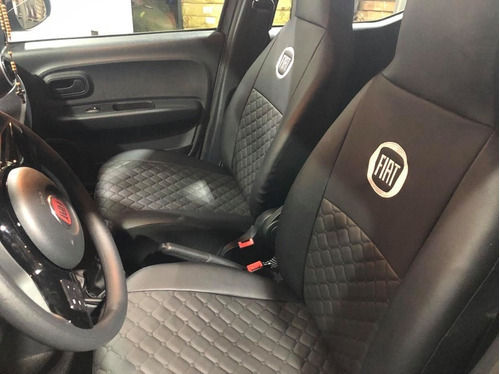 Cubreasiento Fiat Mobi Cuero Ecoligogico Capitoneado Alta Ga