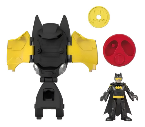 Imaginext Dc Super Friends Head Shifters Batman E Batwing