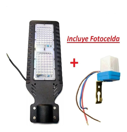 3 Lamparas Alumbrado Publico Led 100w C/ Fotocelda Incluida