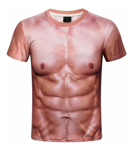Camiseta Hd Slugger Muscle Suit Muscle Man Personality Reali