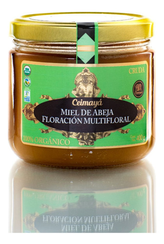 Miel Floracion Multifloral Ceimaya 400g Organica Frasco