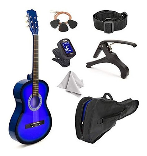 Guitarra De Madera De 30  Con Estuche Y Accesorios Para Niñ