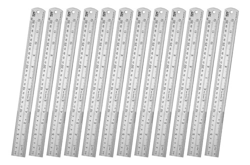 Juego De Reglas De Acero Inoxidable Zztx Modelo 12 Pulgadas 12 Pulgadas X 12 Pulgadas