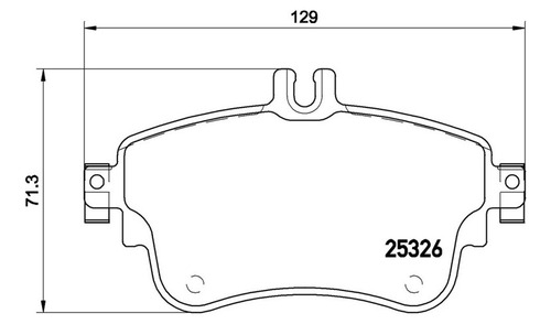 Brembo Balatas Mercedes-benz B180 Base 2012-2013 Delantero