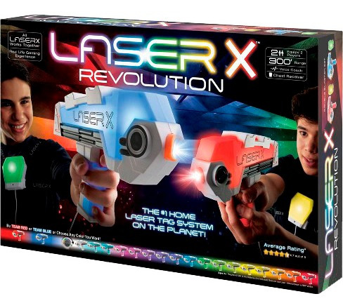 Pistola Laserx Revolution 2 Unidades Blaster C/luz Y Sonido