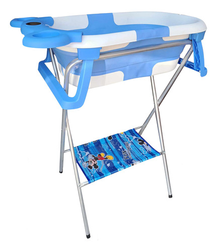 Bañera Para Bebe Plegable Con Termometro Y Con Base Niño Tina