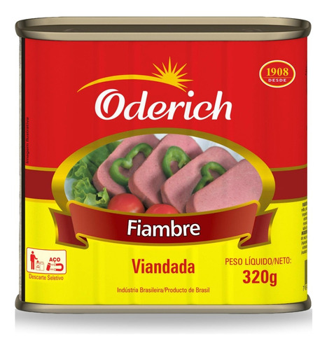 Fiambre Bovino Enlatado Oderich 320g 